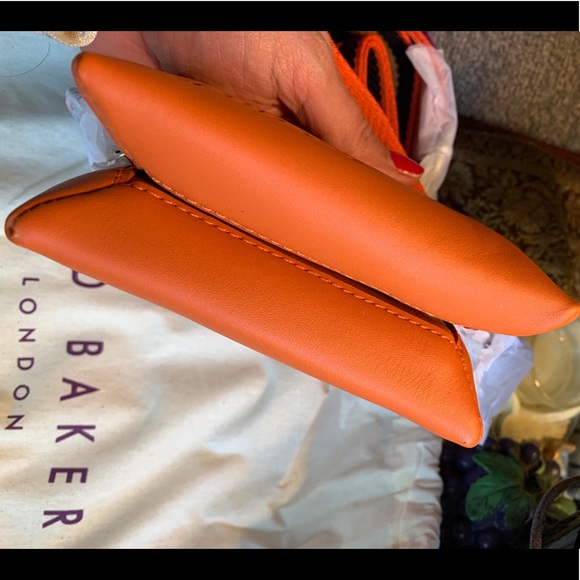 Authentic TED BAKER LONDON LOGO Leather double zip Crosby - Picture 3 of 15